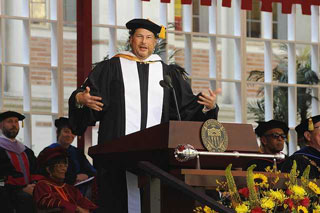 Marc Benioff Shares the Secret to Happiness with USC Grads