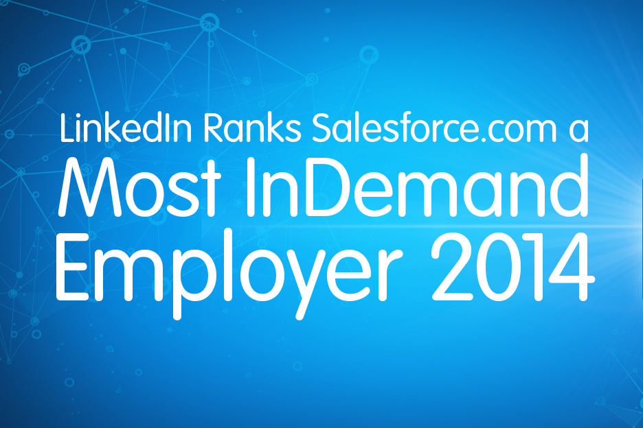 Salesforce.com Named a Top 5 InDemand U.S. Employer by LinkedIn