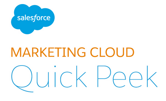 Marketing Cloud Quick Peek [INFOGRAPHIC]