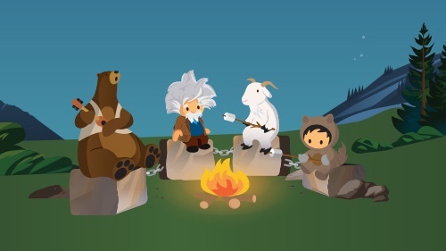 Illustration of Salesforce characters