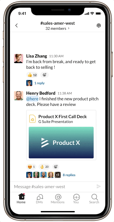 Slack-First Sales - Sales Team Channel