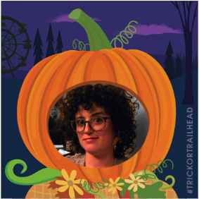 Pumpkin avatar for trick or trailhead VIII