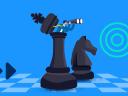 Sales Strategy Guide: Sales leader peering out of a chess piece with binoculars