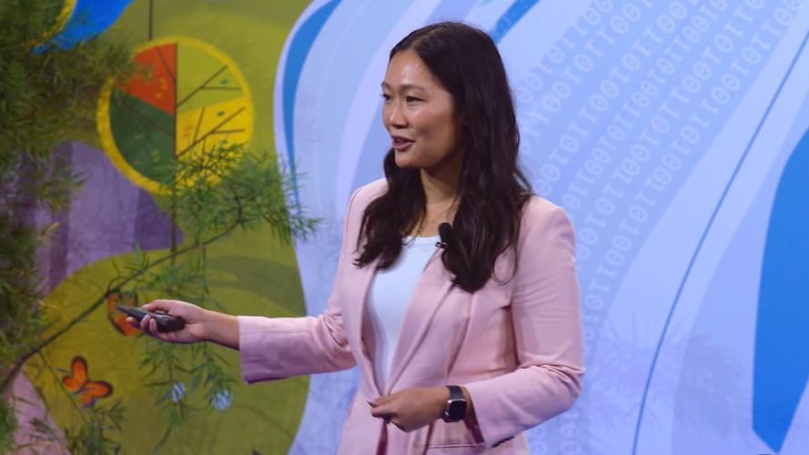 Screenshot of a Dreamforce session about how you can build AI apps