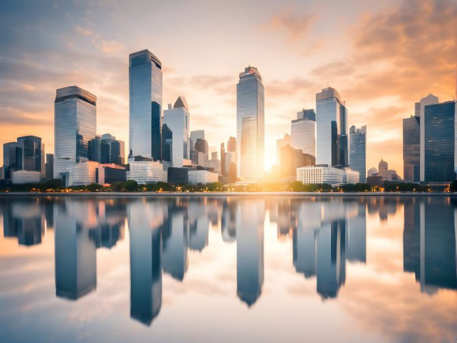 Skyline buildings