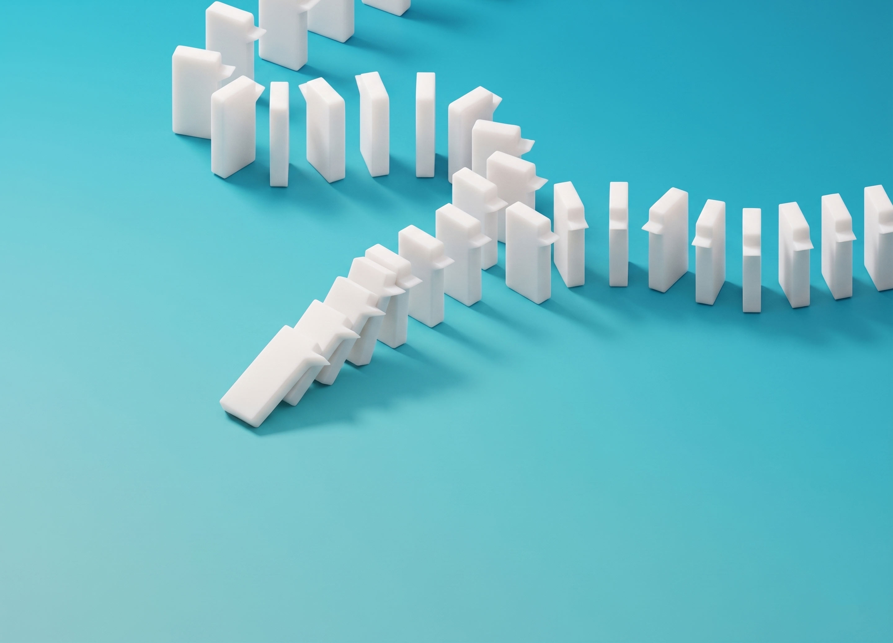3D illustration of analytics and planning tools on a turquoise background