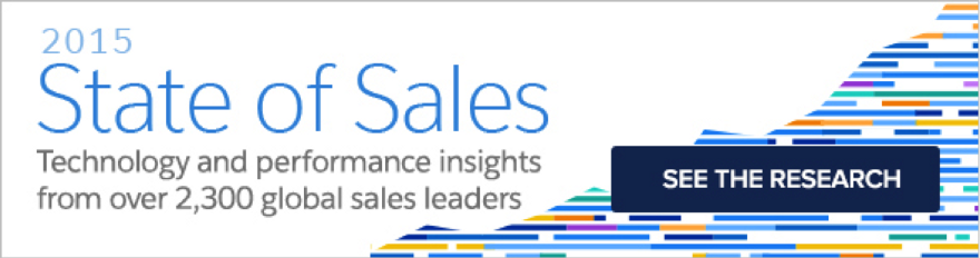 2015 state of sales. Technology and performance insights from over 2300 global sales leaders. See the research.