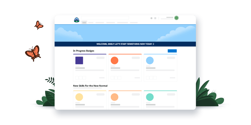 Trailheadのホームページを表示しているノートPC