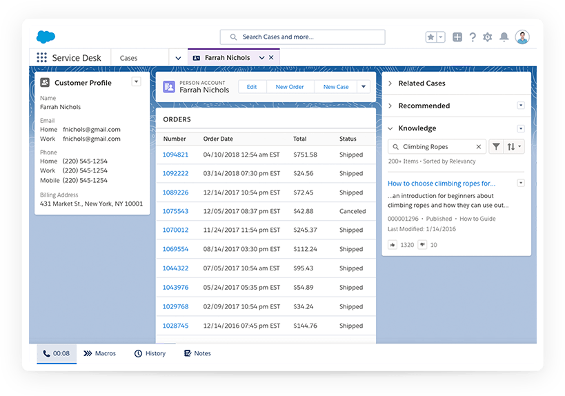 Desktop screen of the Customer 360 Platform dashboard.