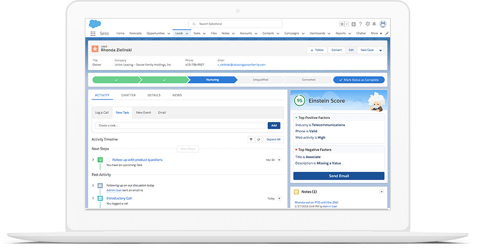 Sales Cloud Einstein 営業のパフォーマンスを最大化 セールスフォース ドットコム