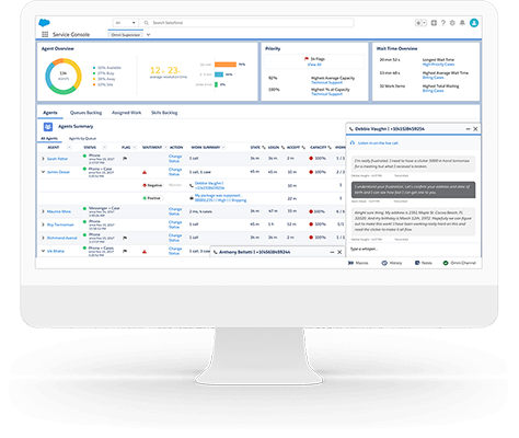 Service Cloud Voice Call Center Management Salesforce Com