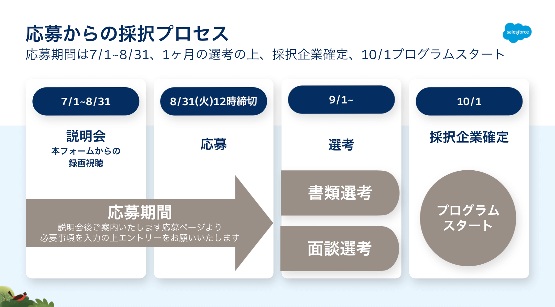 Salesforceスタートアッププログラム 第1期採択企業募集説明会 録画視聴 セールスフォース ドットコム