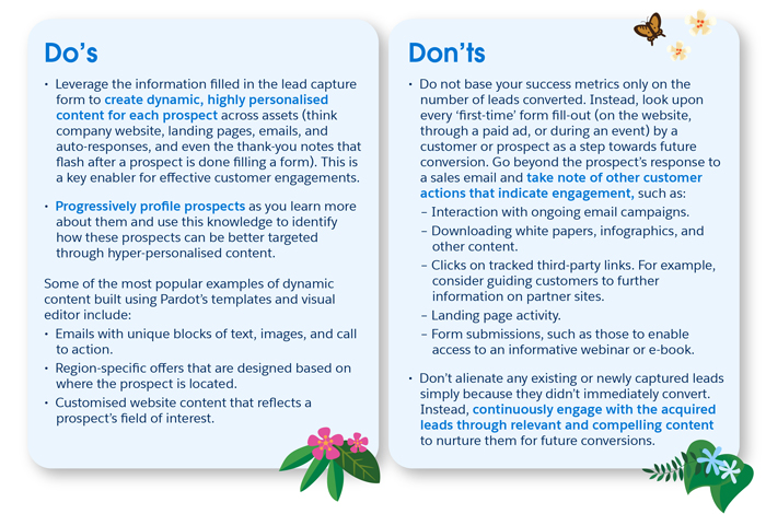 Pardot Dos and Don'ts