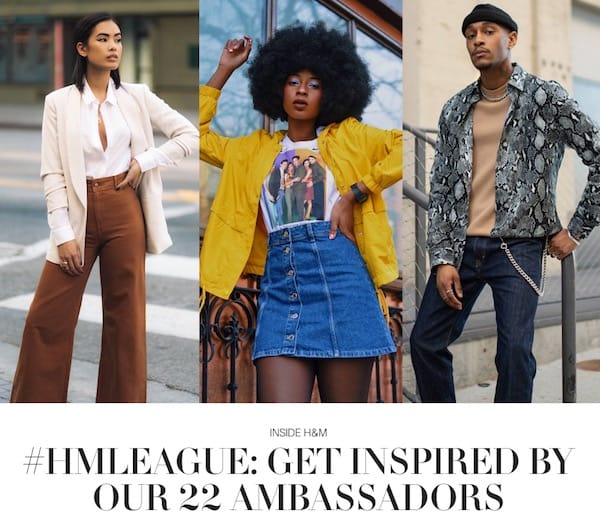 H&M sfrutta il potere degli influencer per campagne sui social media all'avanguardia