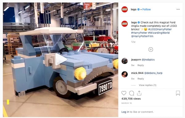 LEGO padroneggia l'arte della partnership tramite le campagne sui social media