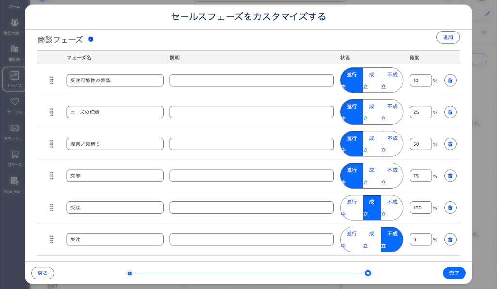 商談のフェーズをカスタマイズしよう（図表5）