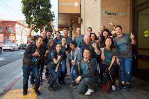 Salesforce employees spent their VTO day at local nonprofit St. Anthony's.