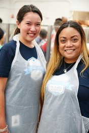 Salesforce employees spent the day volunteering at Glide preparing meals for the community.