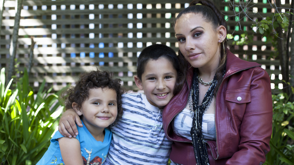 Homeless Mother with Kids