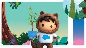 astro holding plant w animated tree background