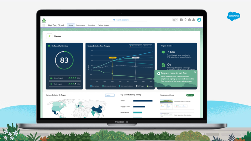 Salesforce Net Zero Cloud screenshot