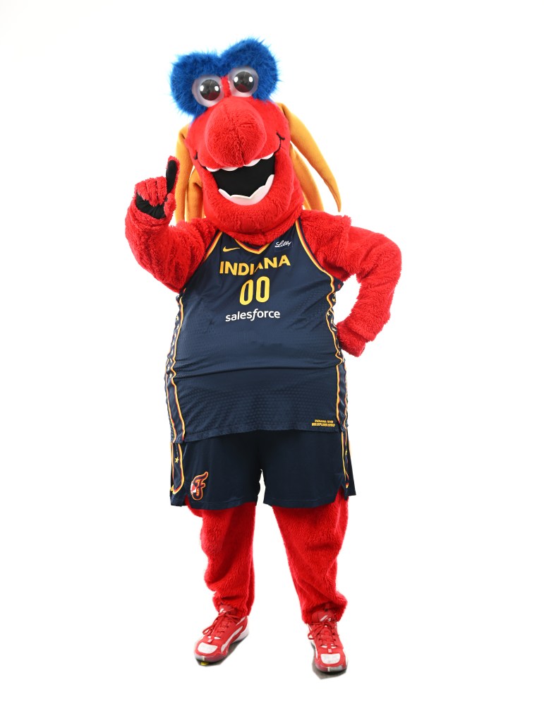 Indiana Fever mascot Freddy Fever